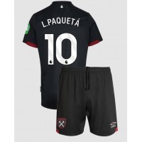 Maglia Calcio West Ham United Lucas Paqueta #10 Seconda Divisa Bambino 2024-25 Manica Corta (+ pantaloncini)